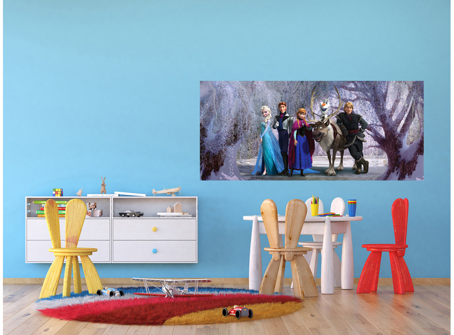 Dětská fototapeta DISNEY - Frozen v kouzelném lese - 202x90 cm