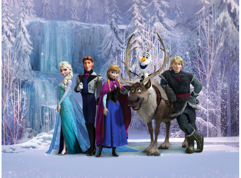 Dětská fototapeta DISNEY - Frozen v kouzelném lese- 360x270 cm