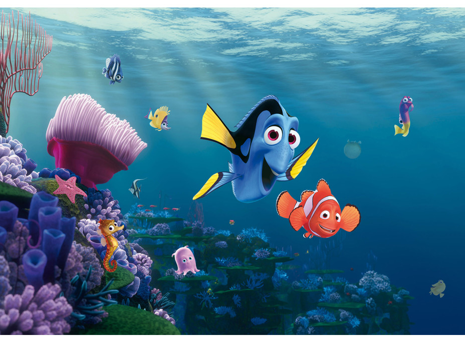 Dětská fototapeta DISNEY - Dory a Nemo spolu - 360x254 cm