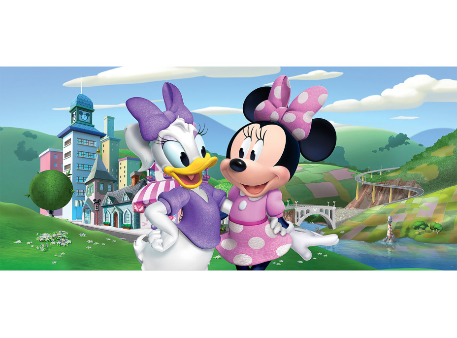 Dětská fototapeta DISNEY - Minnie a Daisy - 202x90 cm