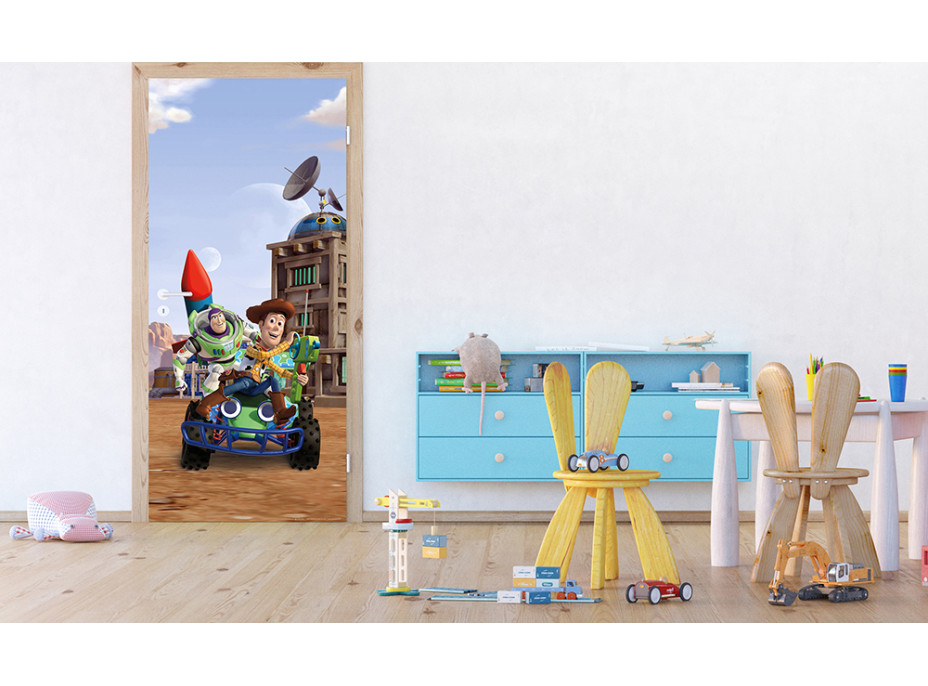 Dětská fototapeta DISNEY - Woody a Buzz - 90x202 cm