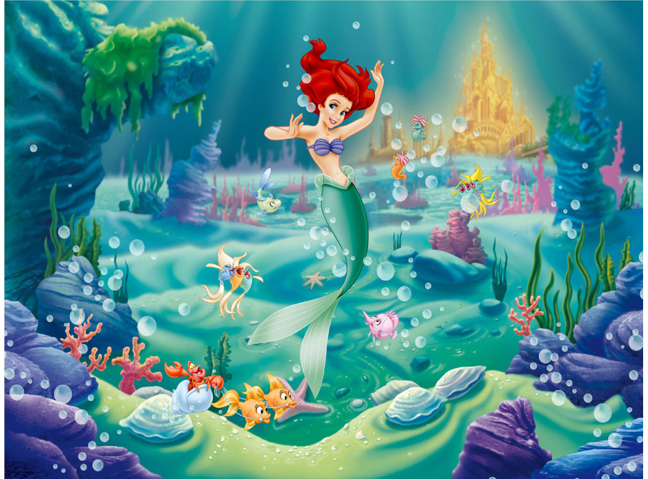 Dětská fototapeta DISNEY - ARIEL - 360x270 cm