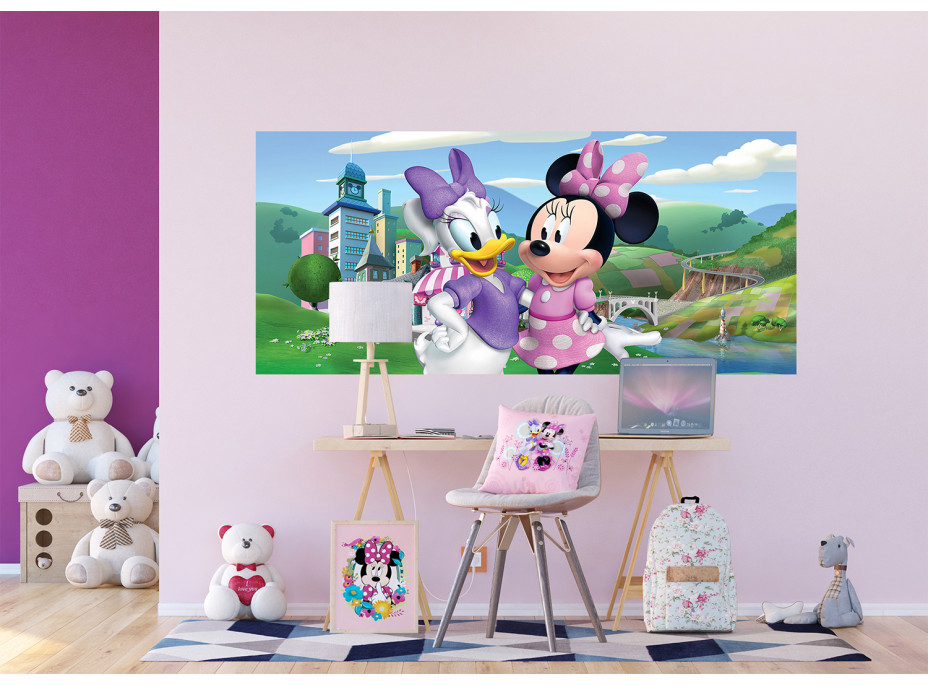 Dětská fototapeta DISNEY - Minnie a Daisy - 202x90 cm