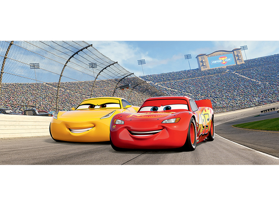 Dětská fototapeta DISNEY - CARS - soupeři - 202x90 cm