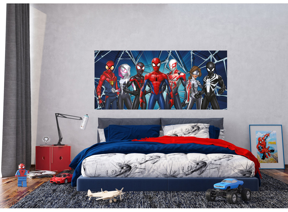 Dětská fototapeta MARVEL- SPIDER-MAN - Paralelní světy - 202x90 cm