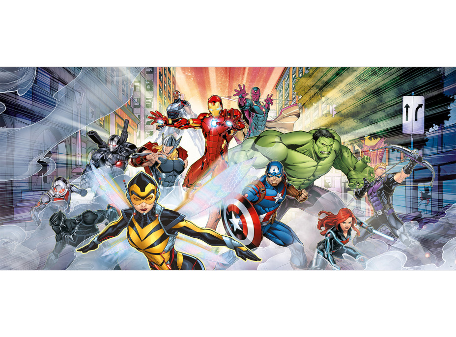 Dětská fototapeta MARVEL - Avengers do boje - 202x90 cm