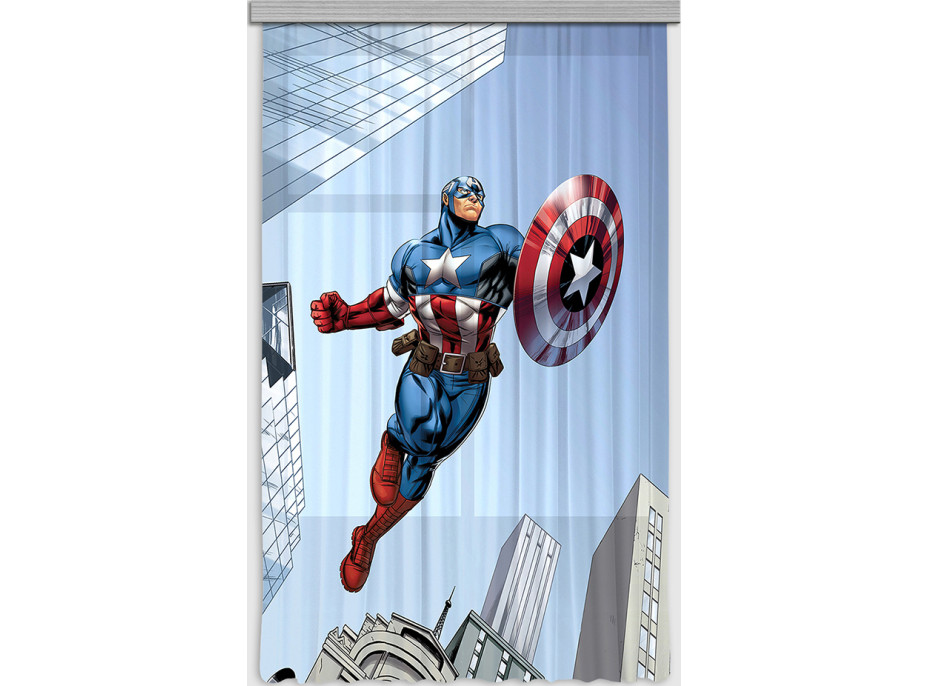 Dětský závěs CAPTAIN AMERICA 140x245 cm