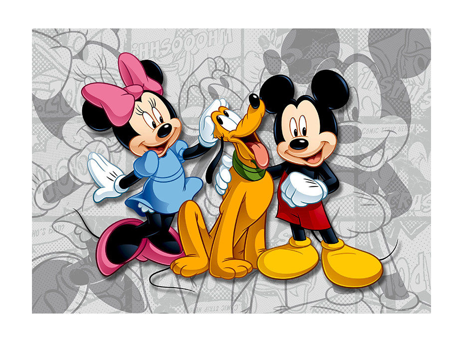 Dětská fototapeta DISNEY - Mickey, Minnie a Pluto - 155x110 cm