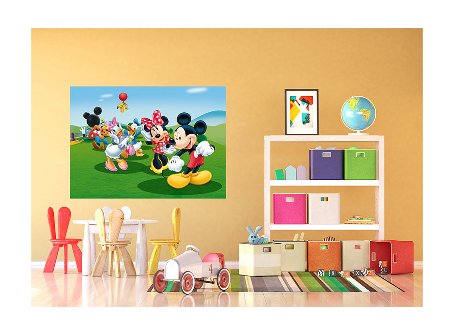 Dětská fototapeta DISNEY - Mickey Mouse tančí s přáteli - 155x110 cm