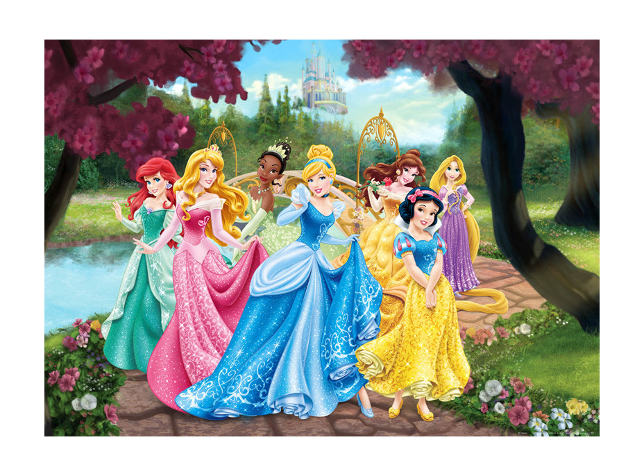 Dětská fototapeta DISNEY - Princezny u rybníku - 155x110 cm