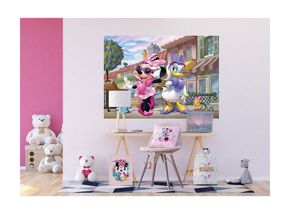 Dětská fototapeta DISNEY - Minnie a Daisy - malířky - 155x110 cm