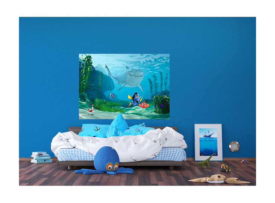 Dětská fototapeta DISNEY - Nemo a Dory v nebezpečí - 155x110 cm