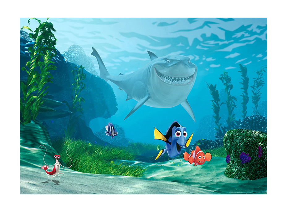 Dětská fototapeta DISNEY - Nemo a Dory v nebezpečí - 155x110 cm