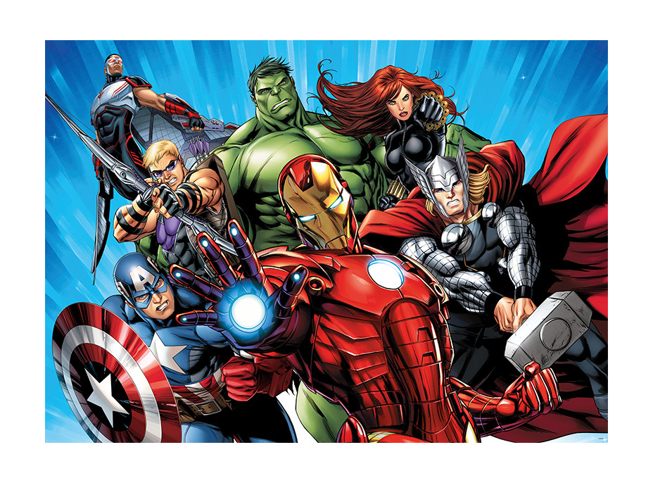 Dětská fototapeta MARVEL - Hrdinové Avengers - 155x110 cm