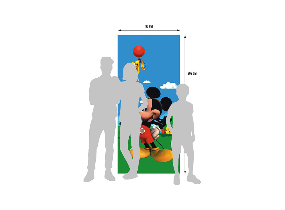 Dětská fototapeta DISNEY - Mickey Mouse - 90x202 cm