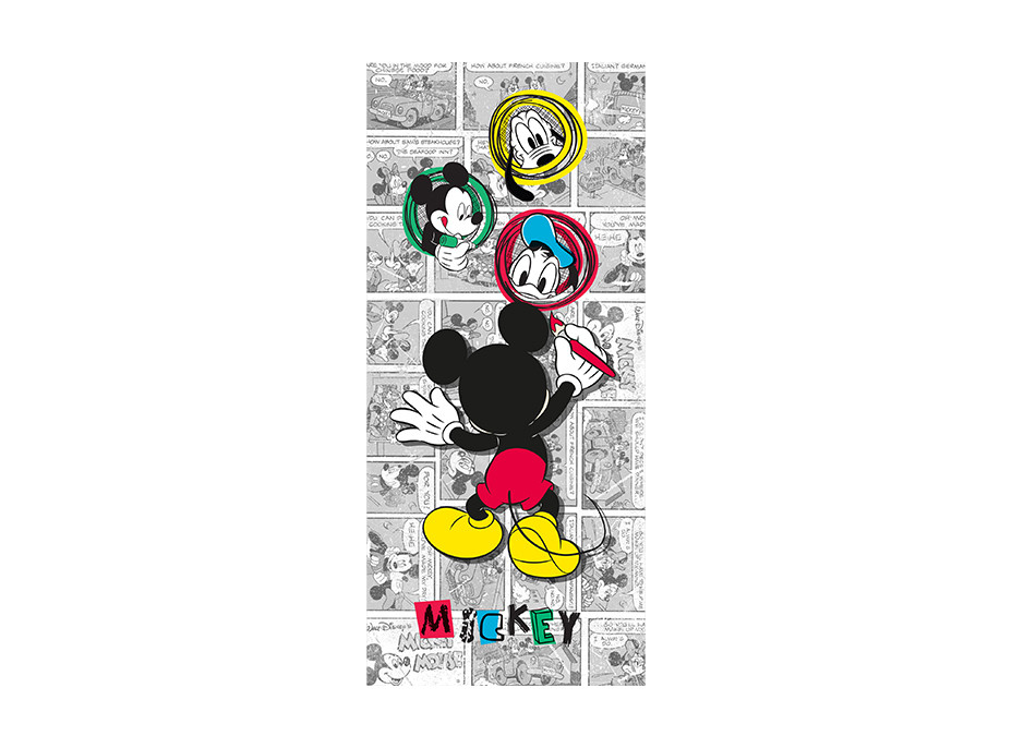 Dětská fototapeta DISNEY - Mickey Mouse maluje - 90x202 cm