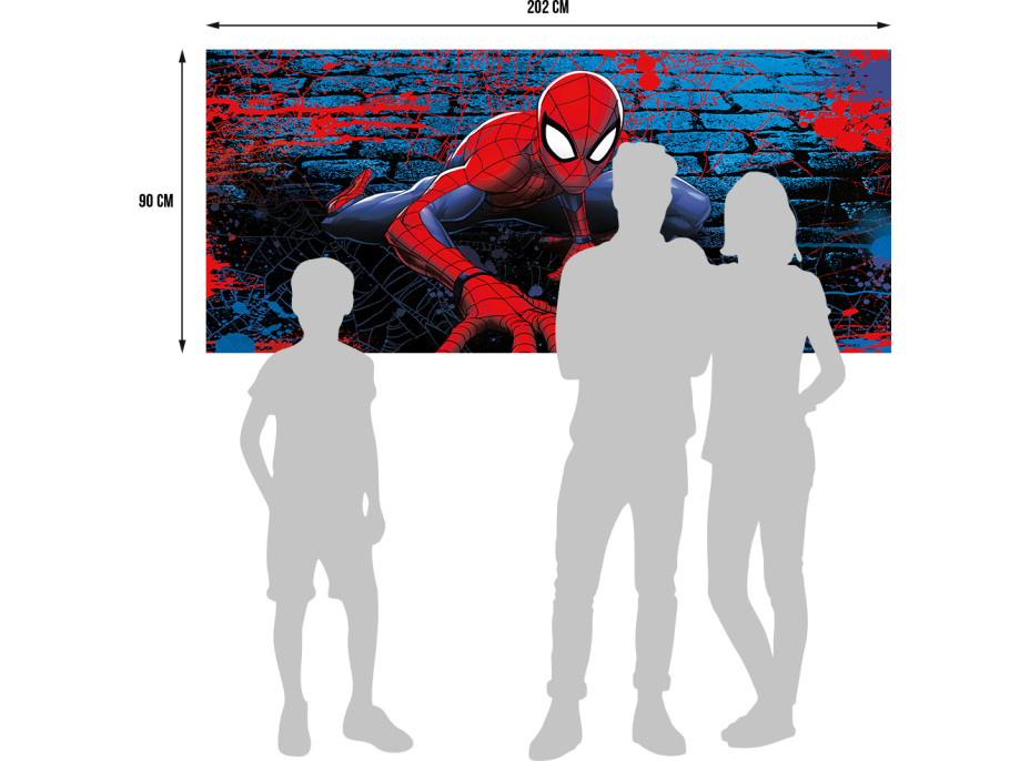 Dětská fototapeta MARVEL - SPIDER-MAN - 202x90 cm