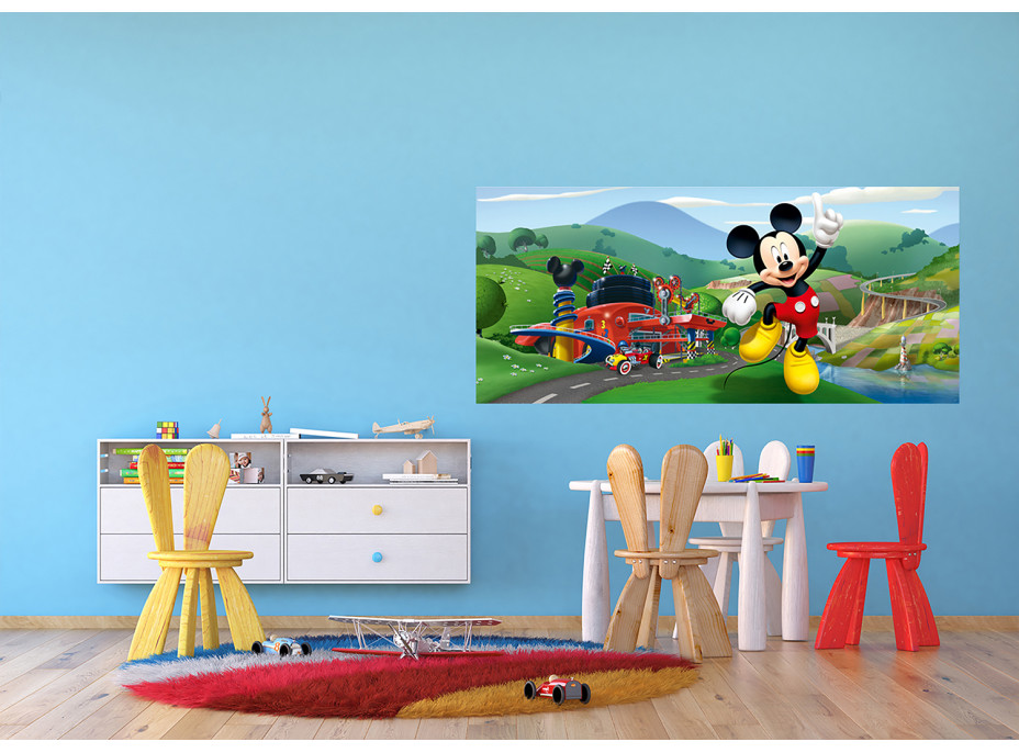 Dětská fototapeta DISNEY - Mickey Mouse má nápad - 202x90 cm