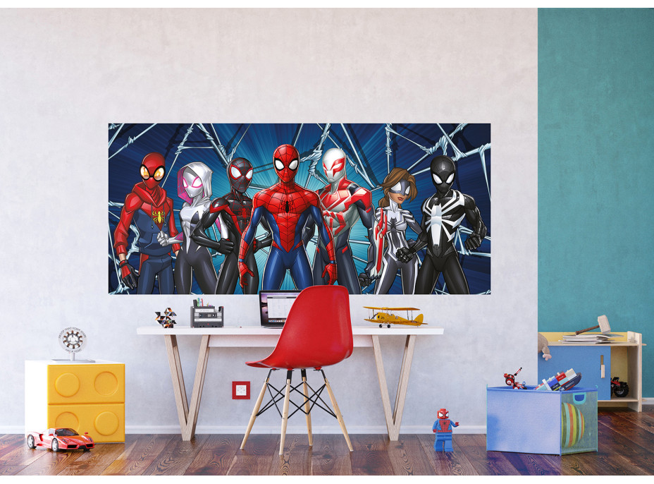 Dětská fototapeta MARVEL- SPIDER-MAN - Paralelní světy - 202x90 cm