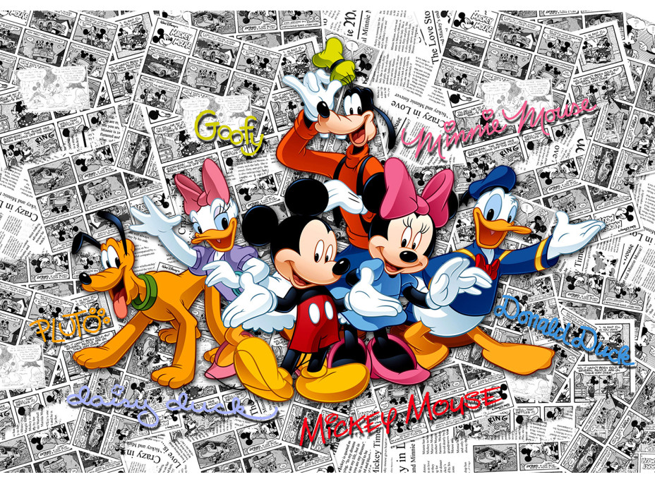 Dětská fototapeta DISNEY - Mickey Mouse a kamarádi - 360x254 cm