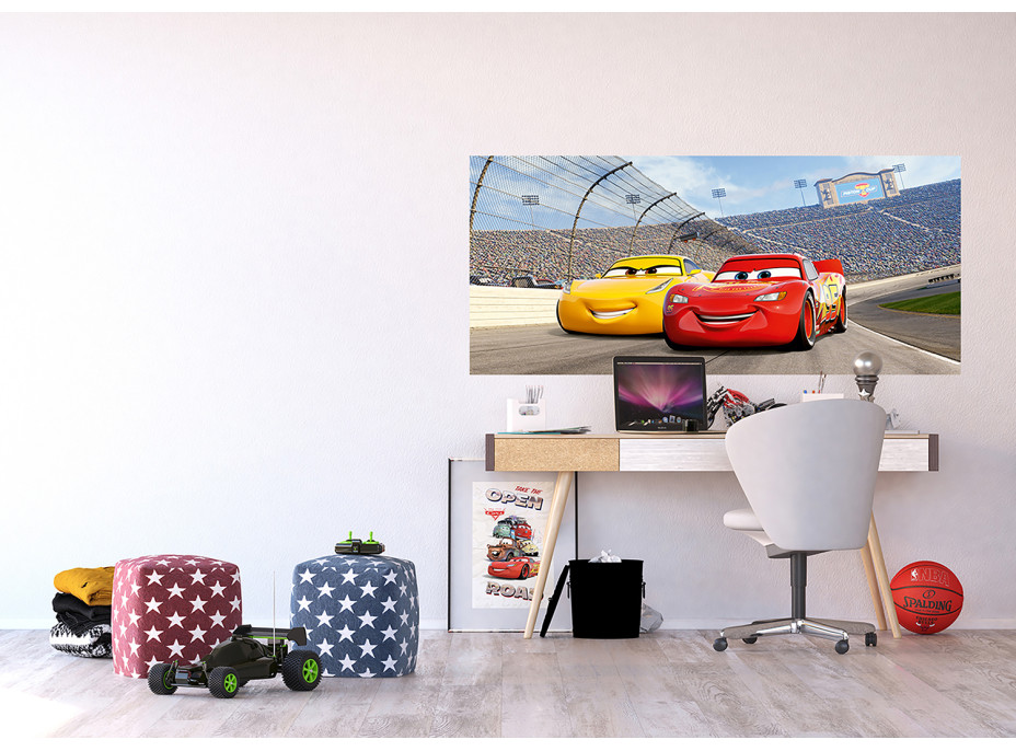 Dětská fototapeta DISNEY - CARS - soupeři - 202x90 cm