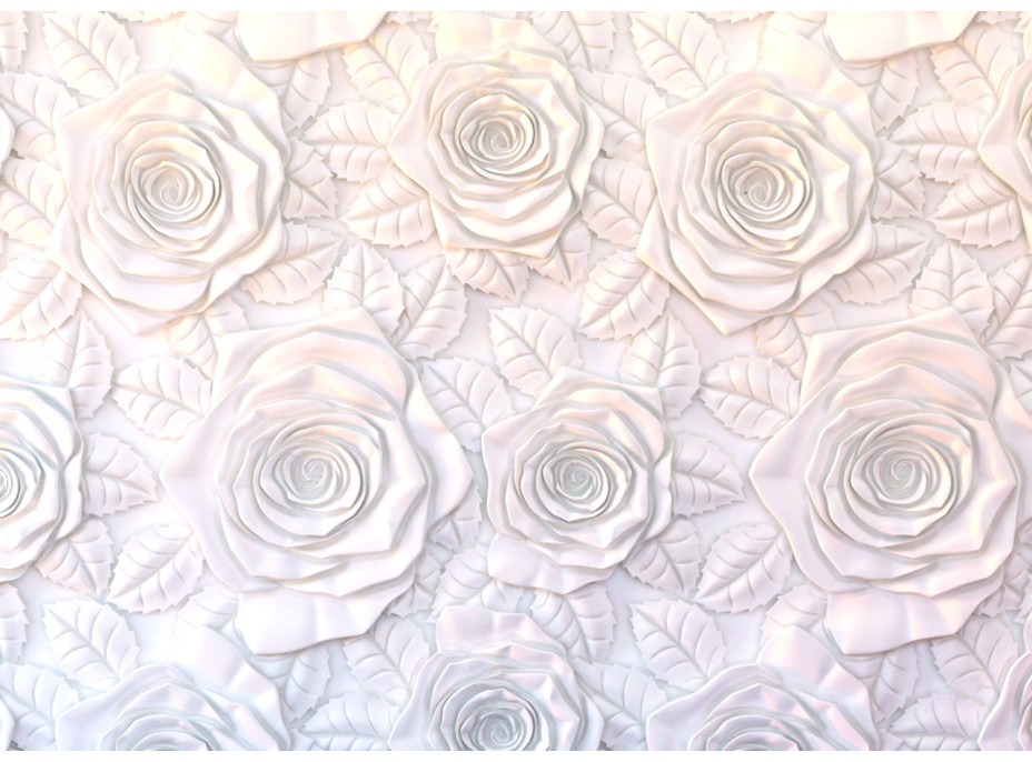 Moderní fototapeta - Wall of roses - 360x254 cm