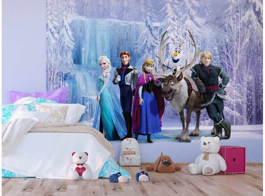 Dětská fototapeta DISNEY - Frozen v kouzelném lese- 360x270 cm