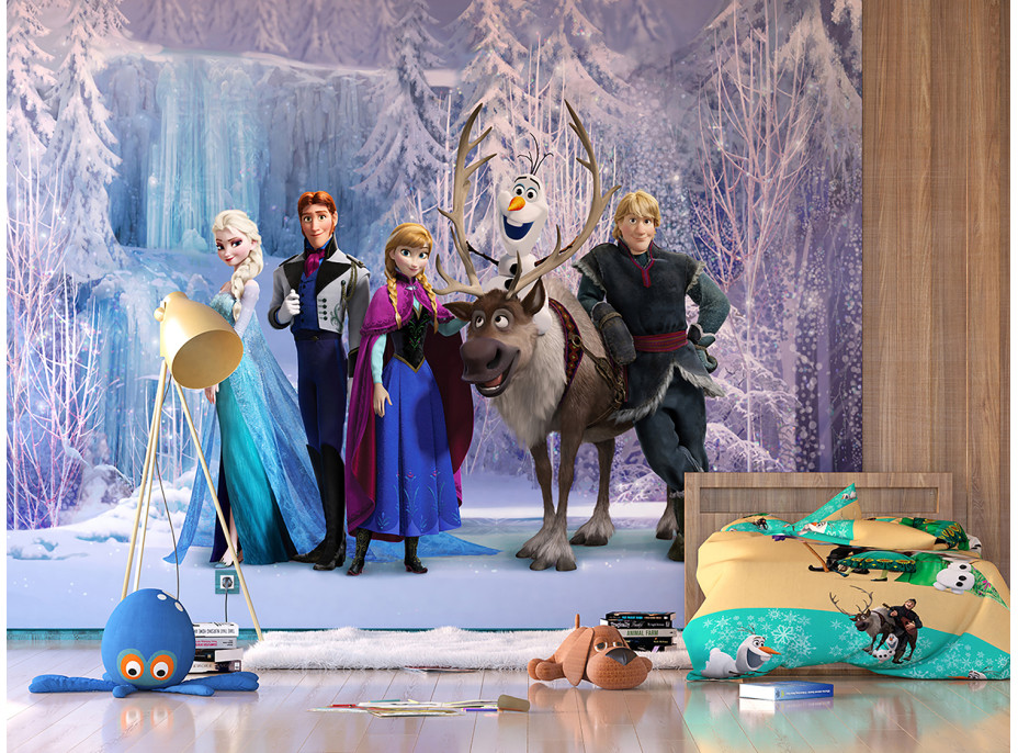 Dětská fototapeta DISNEY - Frozen v kouzelném lese- 360x270 cm