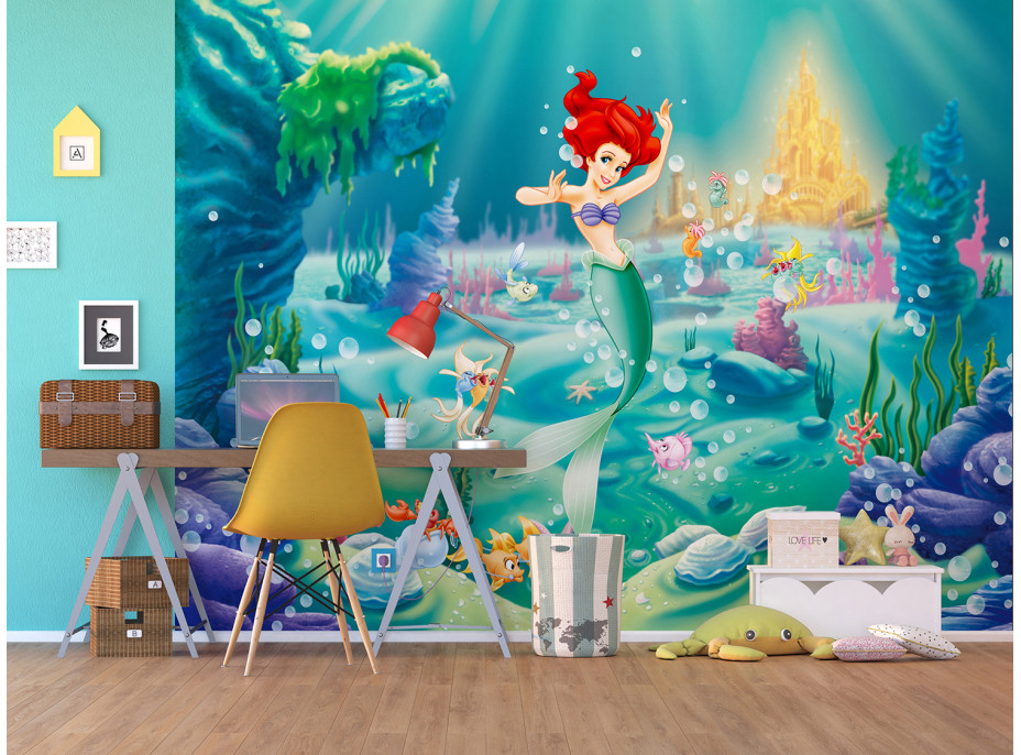 Dětská fototapeta DISNEY - ARIEL - 360x270 cm