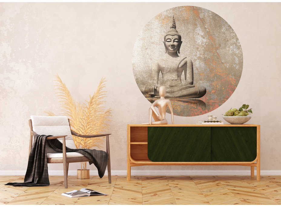 Moderní fototapeta - Buddha - kulatá - 140 cm