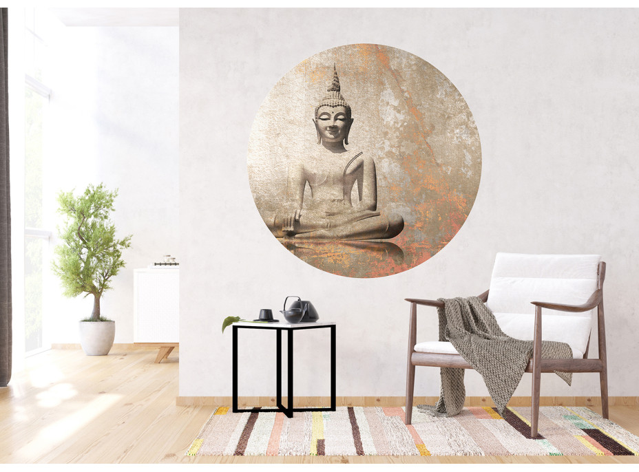 Moderní fototapeta - Buddha - kulatá - 140 cm