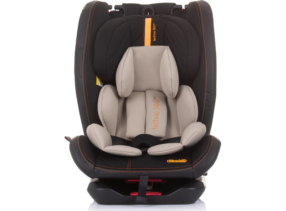 CHIPOLINO Autosedačka Techno 360 Isofix 0-36 kg Sand