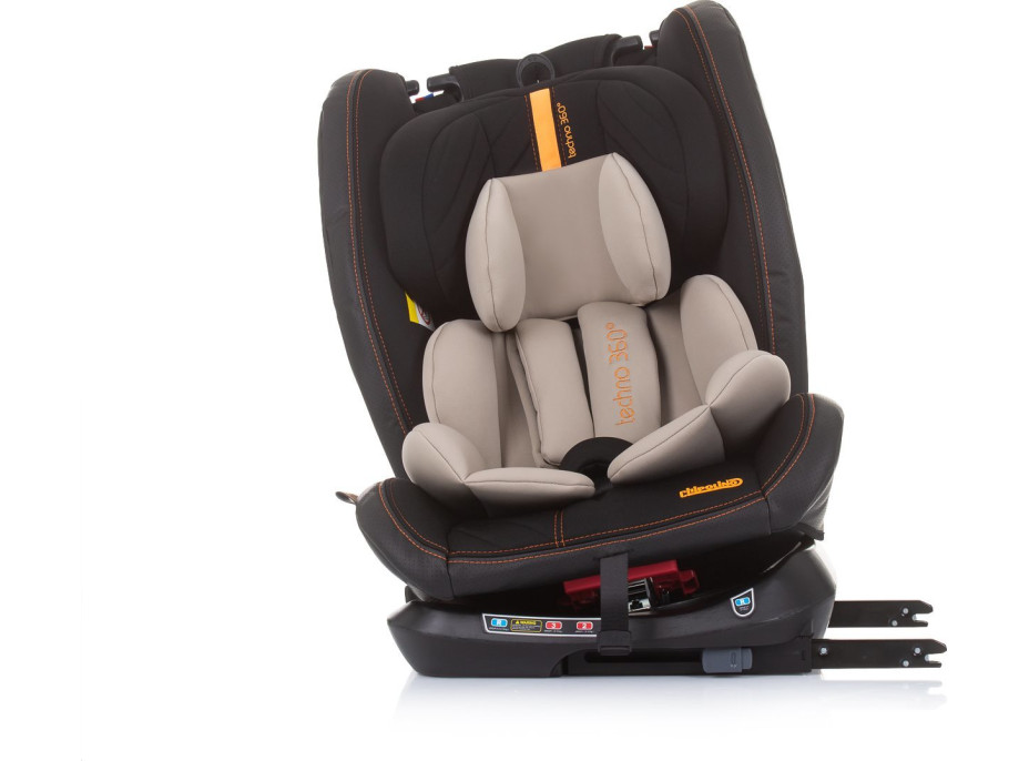 CHIPOLINO Autosedačka Techno 360 Isofix 0-36 kg Sand