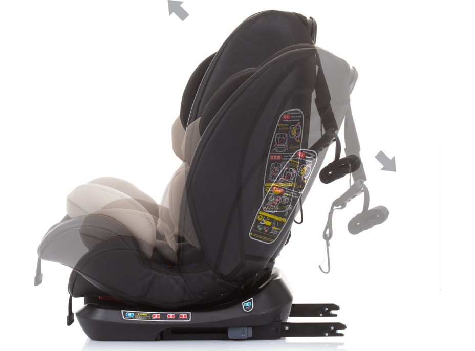 CHIPOLINO Autosedačka Techno 360 Isofix 0-36 kg Sand