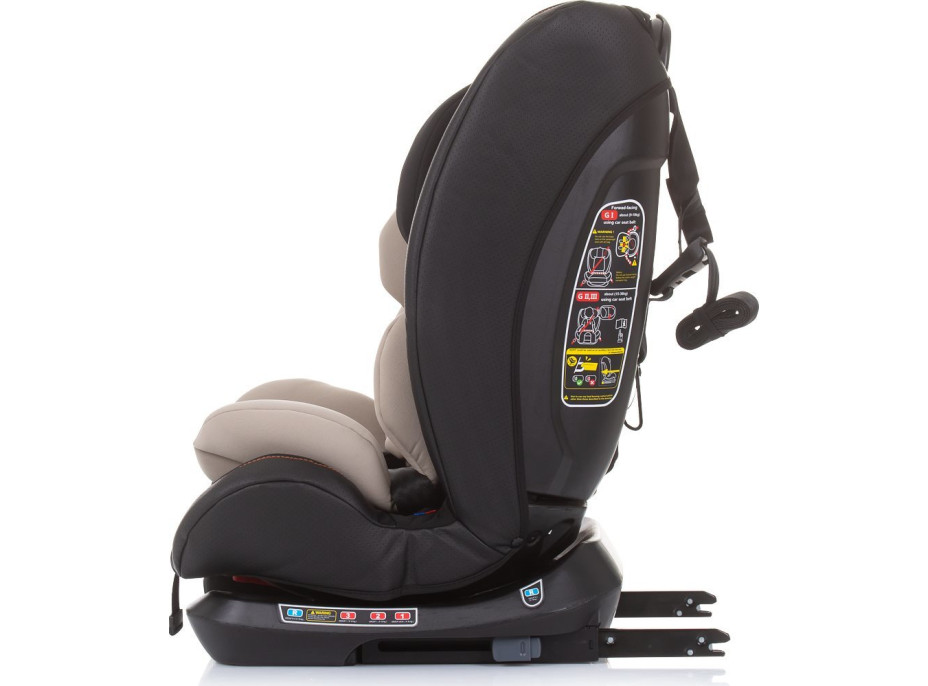 CHIPOLINO Autosedačka Techno 360 Isofix 0-36 kg Sand