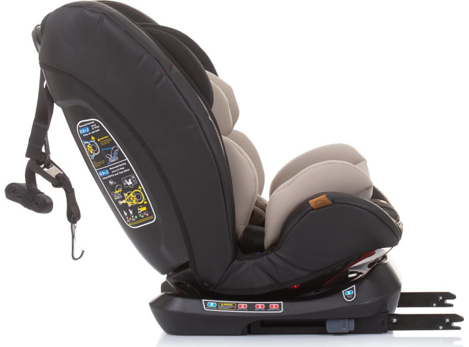 CHIPOLINO Autosedačka Techno 360 Isofix 0-36 kg Sand