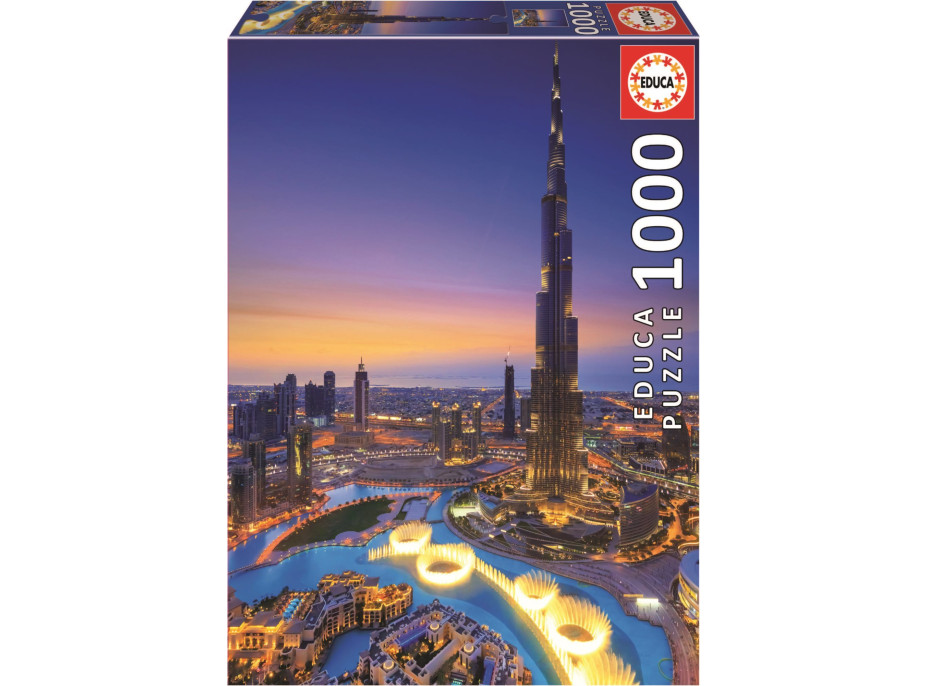 EDUCA Puzzle Kouzla Arábie: Burj Khalifa, Spojené Arabské Emiráty 1000 dílků