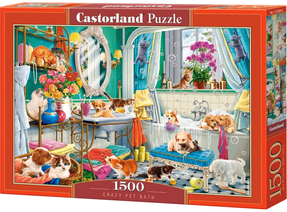 CASTORLAND Puzzle Bláznivá koupel 1500 dílků