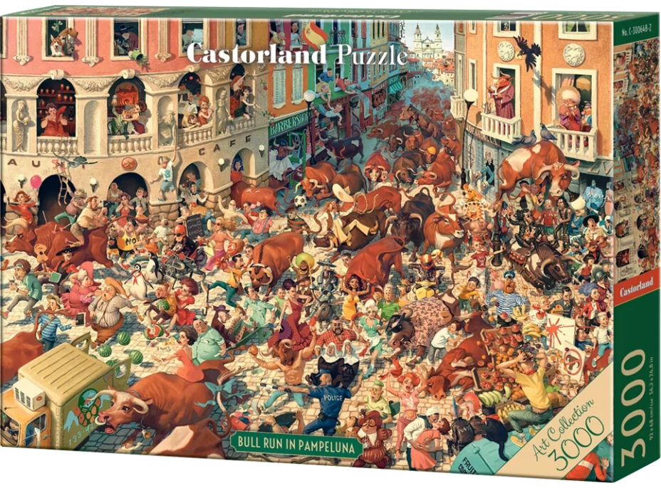 CASTORLAND Puzzle Art Collection: Býčí běh v Pamploně 3000 dílků