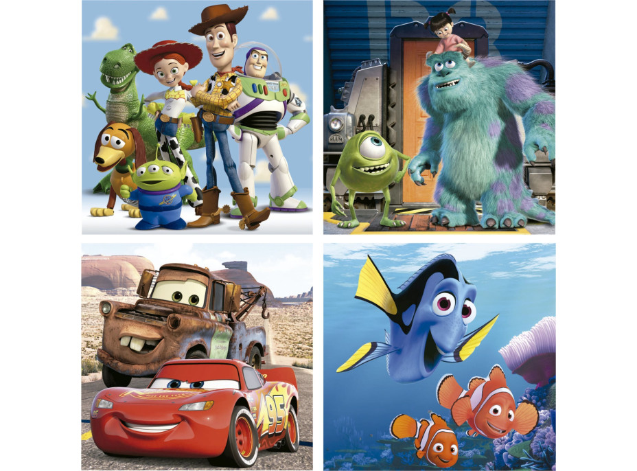 EDUCA Puzzle Disney Pixar 4v1 (12,16,20,25 dílků)