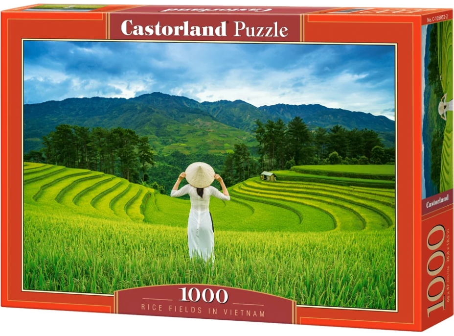 CASTORLAND Puzzle Rýžová pole ve Vietnamu 1000 dílků