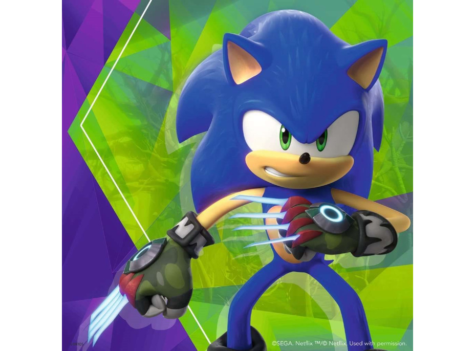 RAVENSBURGER Puzzle Sonic Prime 3x49 dílků