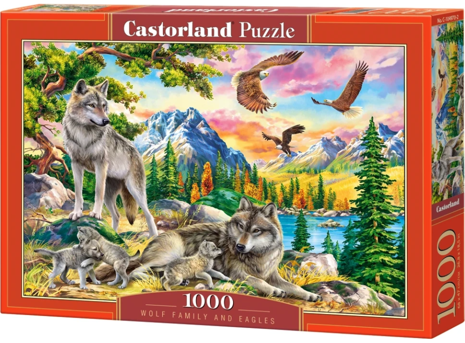 CASTORLAND Puzzle Vlčí rodinka 1000 dílků