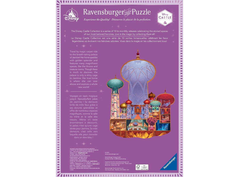 RAVENSBURGER Puzzle Disney princezny: Hrad princezny Jasmíny 1000 dílků