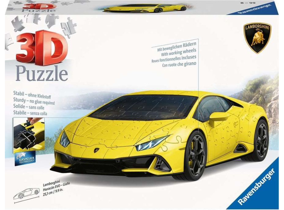 RAVENSBURGER 3D puzzle Lamborghini Huracán Evo žluté 156 dílků