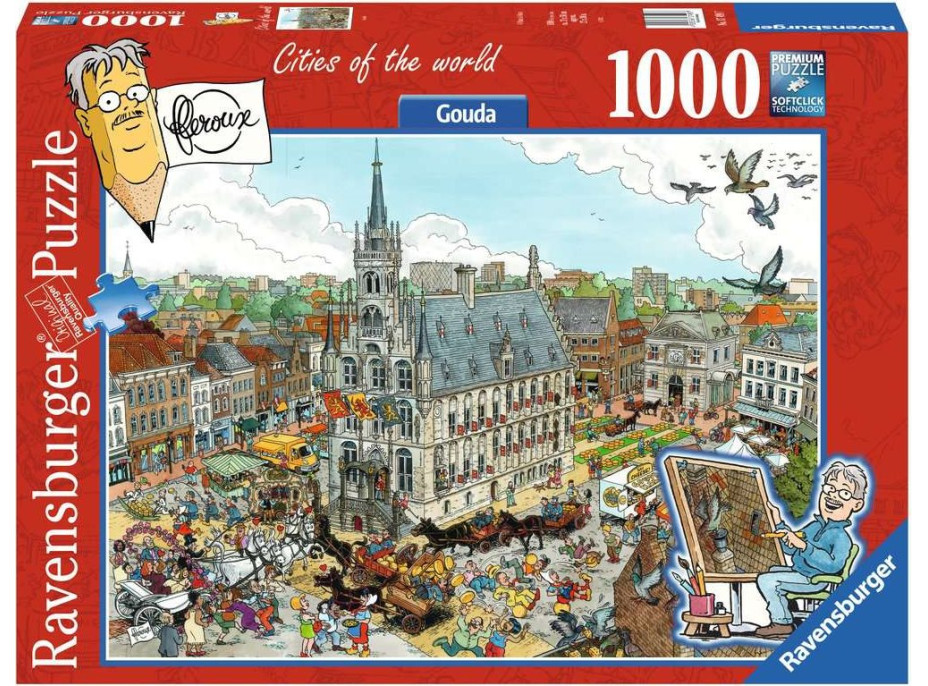 RAVENSBURGER Puzzle Města světa: Gouda 1000 dílků