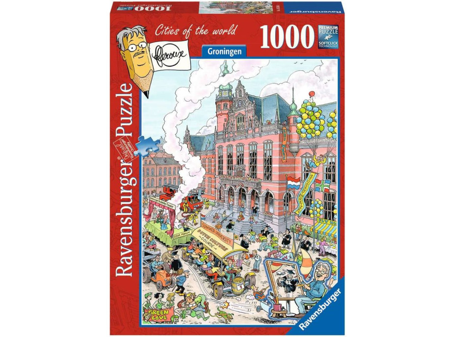 RAVENSBURGER Puzzle Města světa: Groningen 1000 dílků