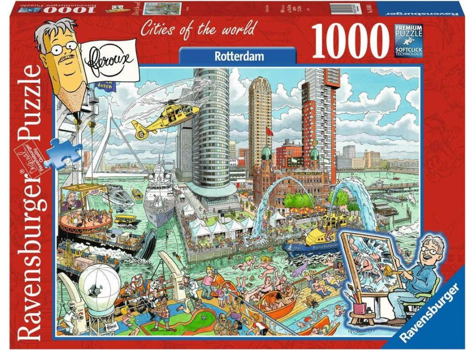 RAVENSBURGER Puzzle Města světa: Rotterdam 1000 dílků