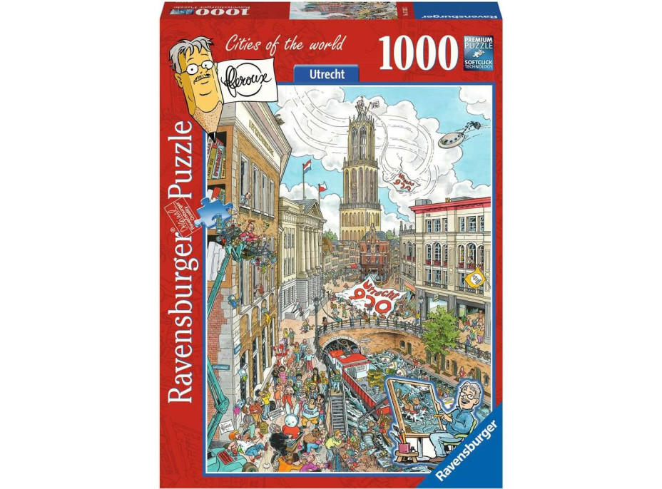 RAVENSBURGER Puzzle Města světa: Utrecht 1000 dílků