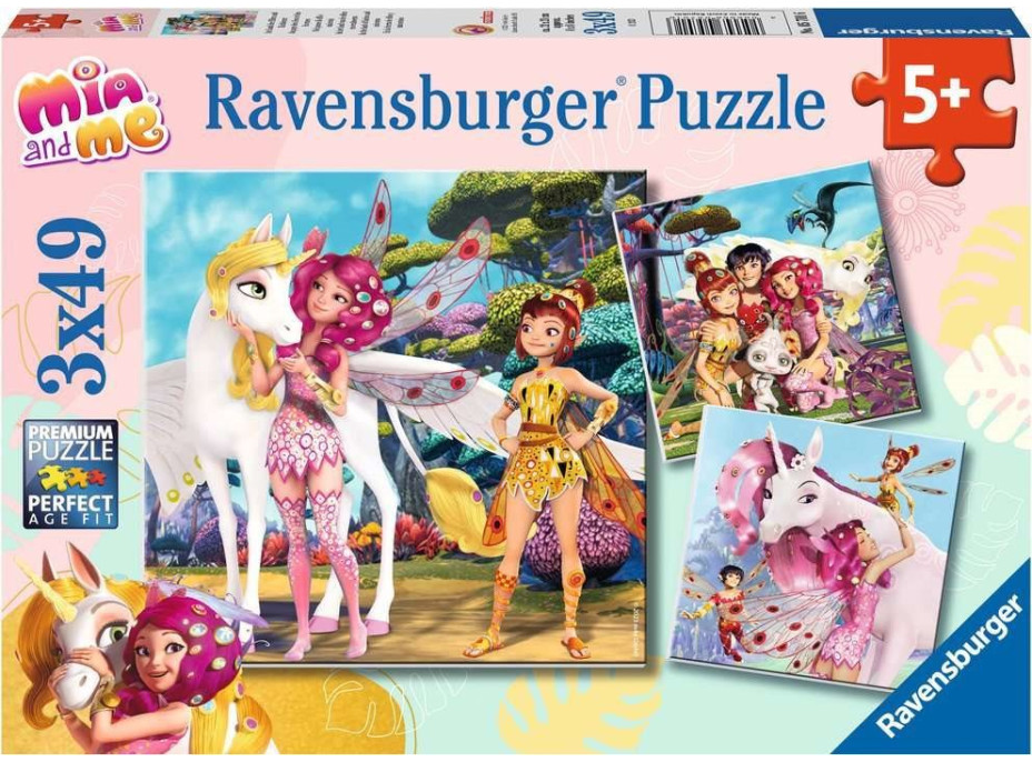 RAVENSBURGER Puzzle Mia a já 3x49 dílků